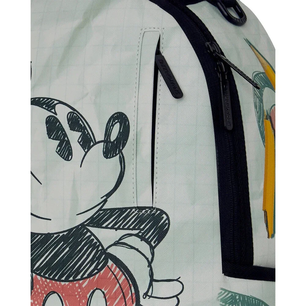Sprayground Disney Mickey Sketch Backpack Unisex Multi Adjustable Straps SPR345